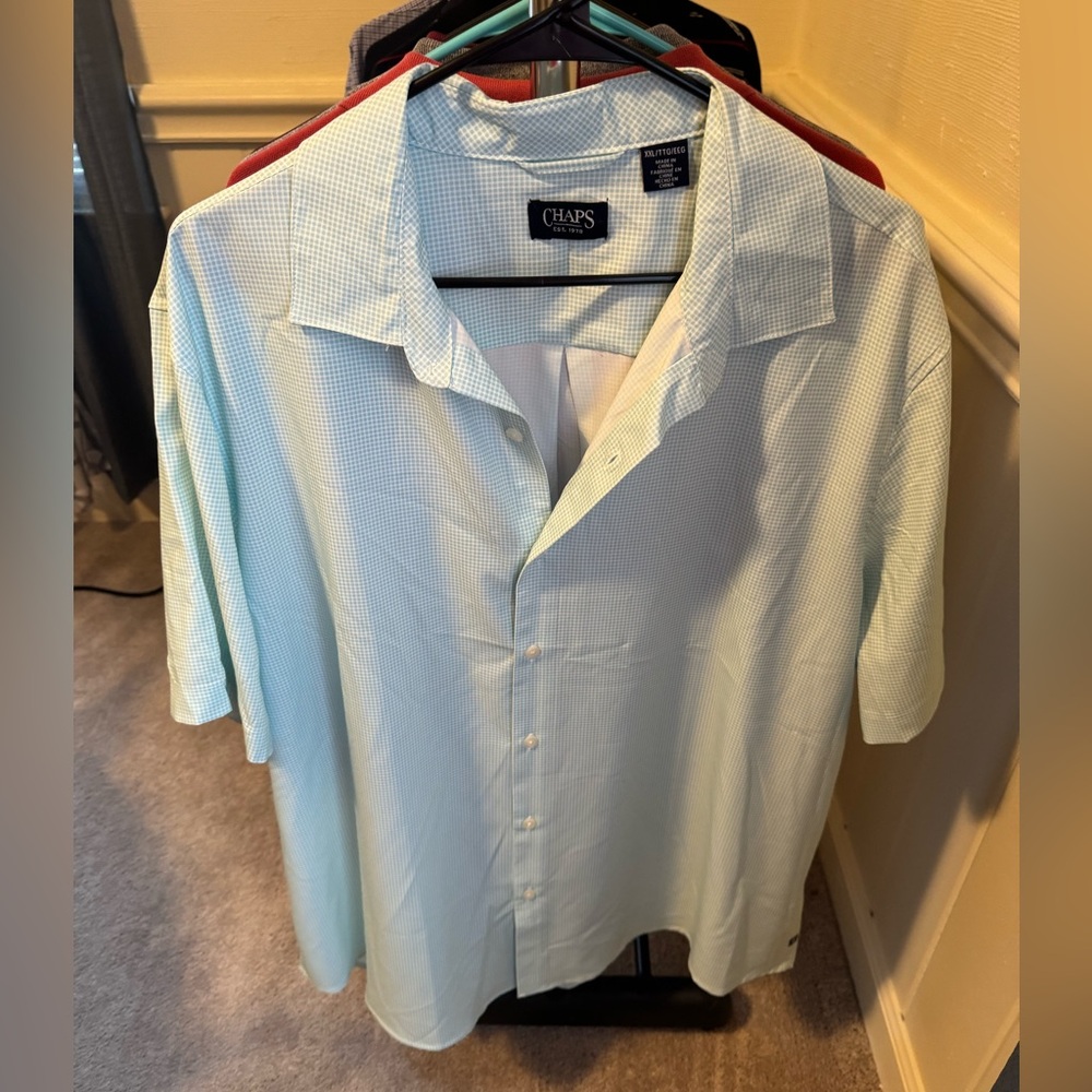Chaps Light Breathable Button-Down Polo 2XL